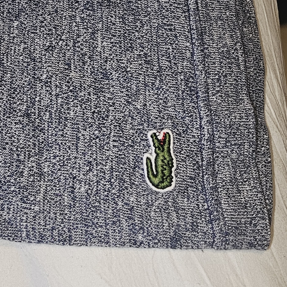 Lacoste Blue and White Shorts